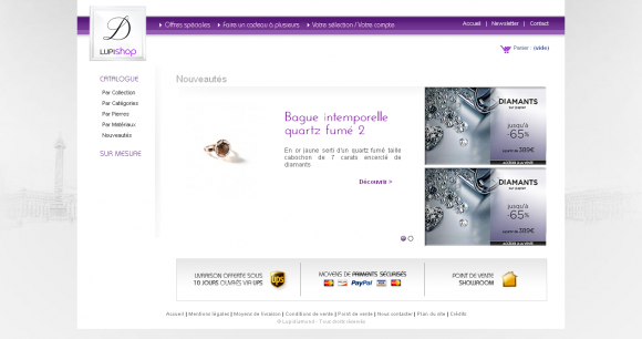 ecole web projet lupidiamond