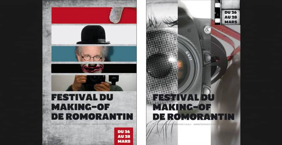 AFFICHES POUR LE FESTIVAL DU MAKING-OF DE ROMORANTIN : PISTE 2