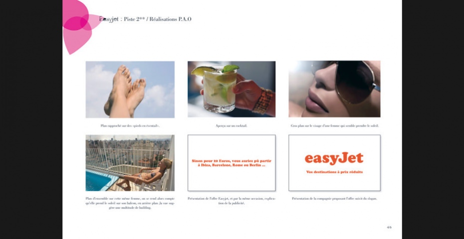 PROJET EASYJET - Sujet publicitaire