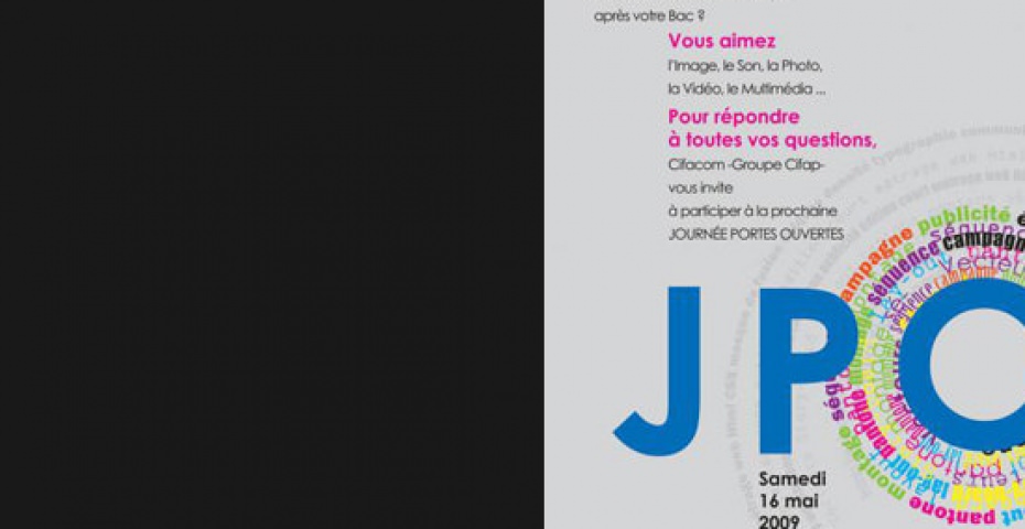 TYPOGRAPHIE : AFFICHE JPO