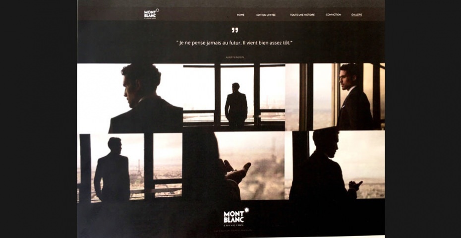 CAMPAGNE 360° POUR MONTBLANC - MASTÈRE DIRECTEUR ARTISTIQUE, PROMOTION 2016